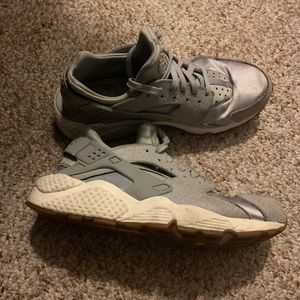 Gray Nike Huaraches